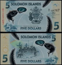 SOLOMON ISLANDS 5 DOLLARS (P