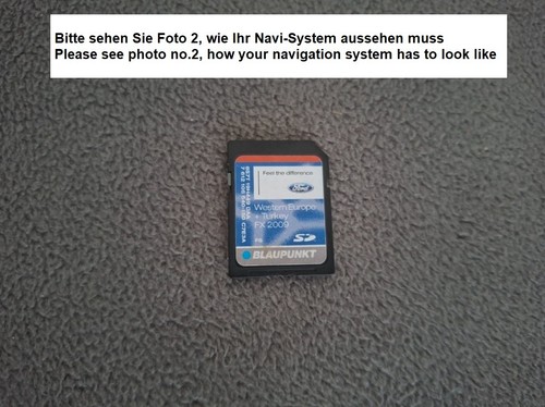 Sat nav card ford fx - sd,