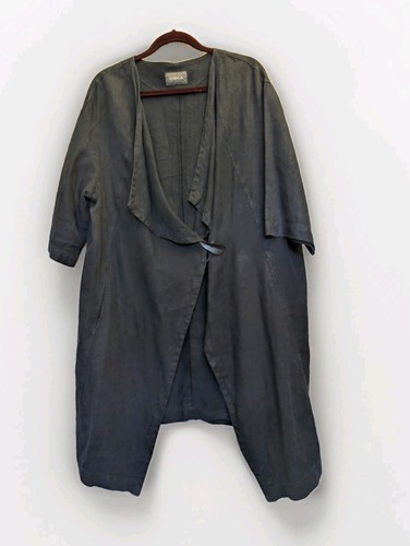 Oska grey 100 linen jacket - oska,