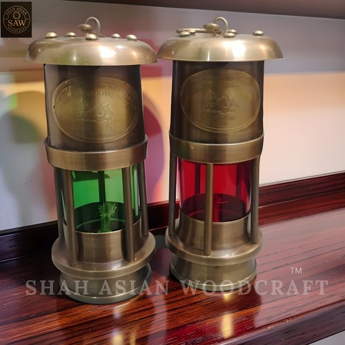 Antique brass lantern set 2 - antique,