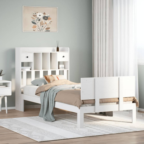 Single bed frame - bed, white