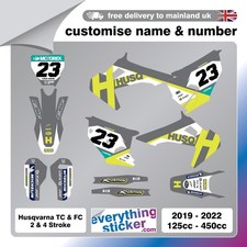 HUSQVARNA MX Graphics Kit Motocross Graphics ALL MOTOCROSS MODELS 50cc - 450cc