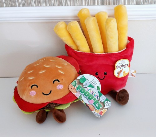 Burger and fries - plush, toy
