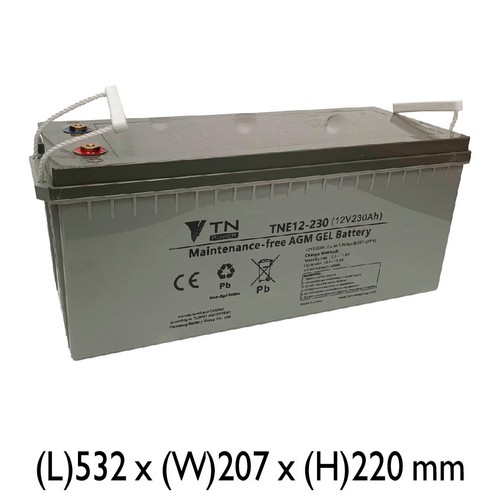 12v agm 230ah - 12v, cycle