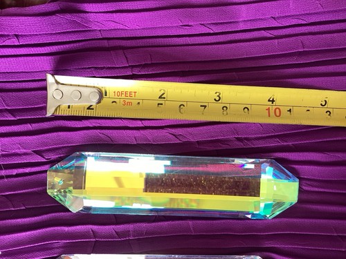 Crystal prisms with strings - with,