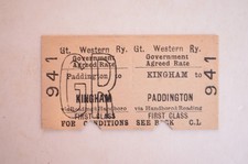 Railway Ticket GWR Paddington