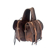Leather Western Horse Saddle Heavy Duty Traditional Trail Ride Saddle Bag