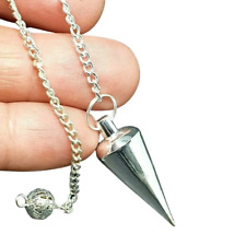 Pendulum Solid Metal Cone Professional Dowser Divination Sensitive Point Boxed 