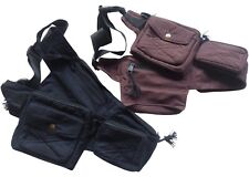 Fair Trade Hippy Boho Cotton Travel Passport Bag Utility Hip Belt Organizer