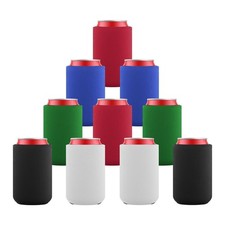 10Pcs Blank Beer Can Cooler