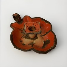 Vintage Red and Cream Enamel