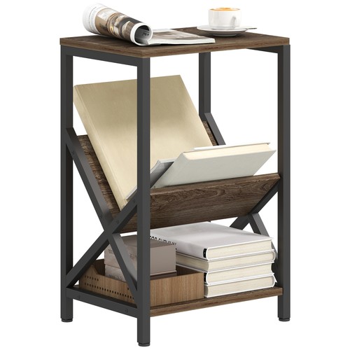 Homcom narrow side table end - narrow, table,
