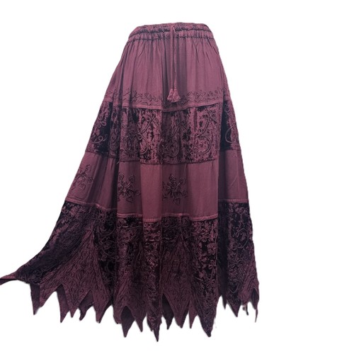 Velvet skirt pixie - skirt,