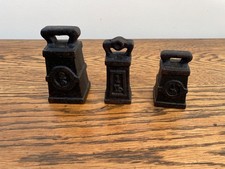 3 X ANTIQUE EARLY 19TH C CAST
