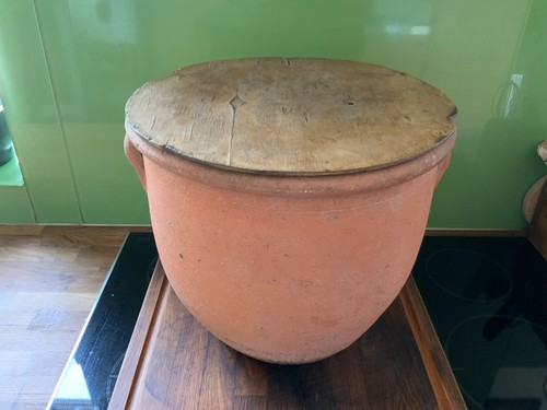 Antique earthenware egg - antique,