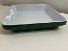 Emile Henry Made In France Square 9 Inch Baking Lasagne Oven Dish Dark Green