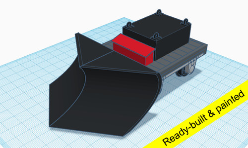 Industrial snow plough - snow, ready