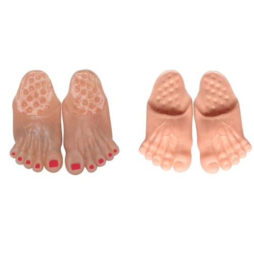 Big toe slippers vinyl - big, vinyl-foot
