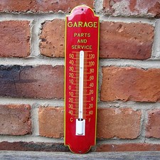  GARAGE ENAMEL THERMOMETER