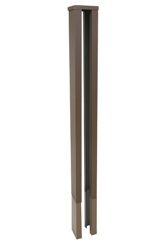 Shaped slotted fence - slotted, post