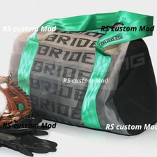 JDM Gradation Seat Cloth Handles Bag Bride Duffle Bag Green Takata Racing Bag A