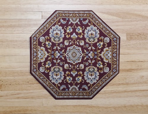 Dollhouse fabric rug - rug, octagon