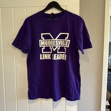 Gildan T-shirt Mooresville Link Leader Men's Large Purple Softstyle Summer VTG