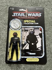 Star Wars Reproduction IMPERIAL GUNNER Figure last 17 card & Coin POTF