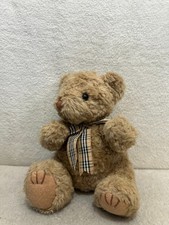 Simply soft collection teddy bear with tartan ribbon bow keel toys