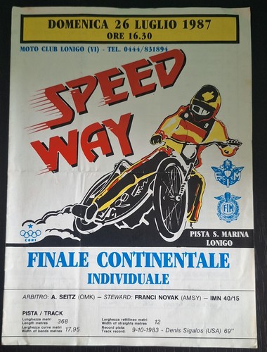 Speedway 1987 lonigo - 26/6/1987,