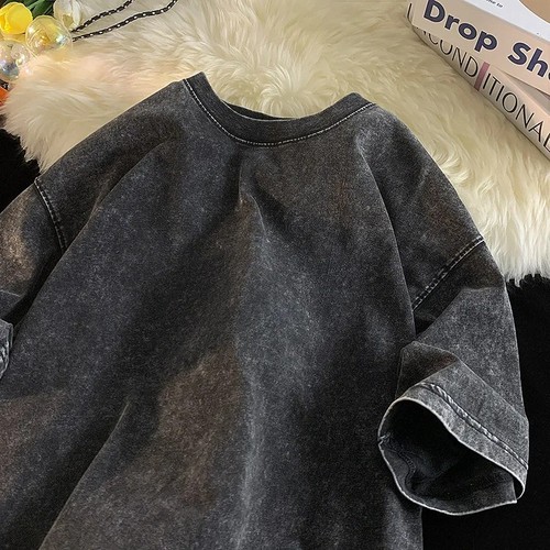 Oversized acid washed - t, shirt