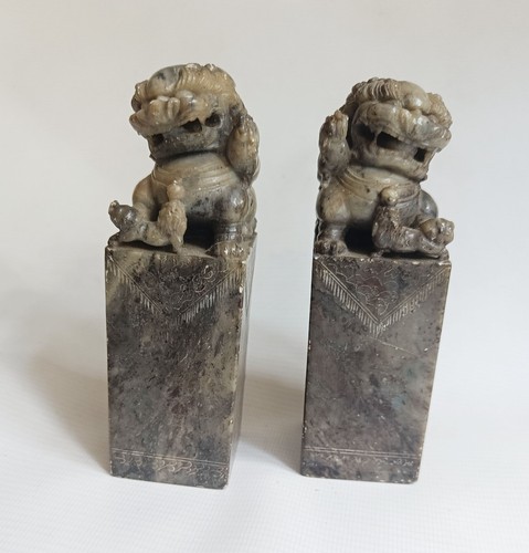 Antique pair chinese soap - pair,