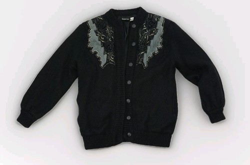 Black mohair mix - mohair, 80s