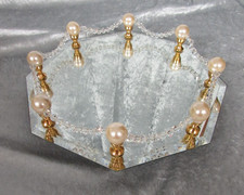 OCTAGONAL MIRRORED VANITY TRAY