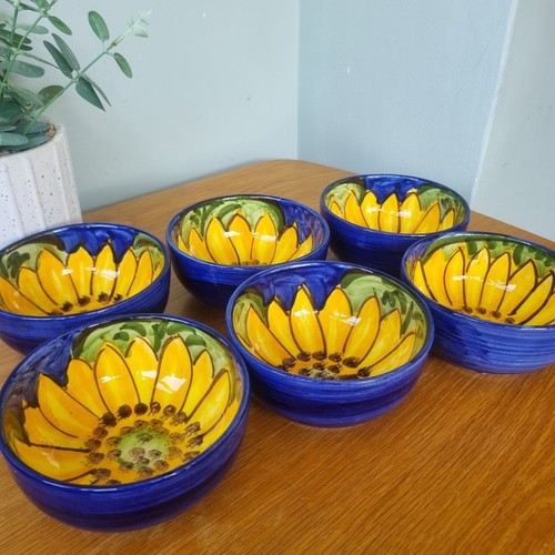 Hand painted sunflower ceramic - hand-painted,