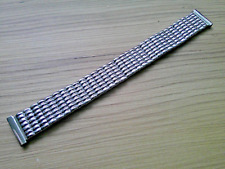 Expanding Patterned Metal 17.4mm Clip On Watch Strap Bracelet