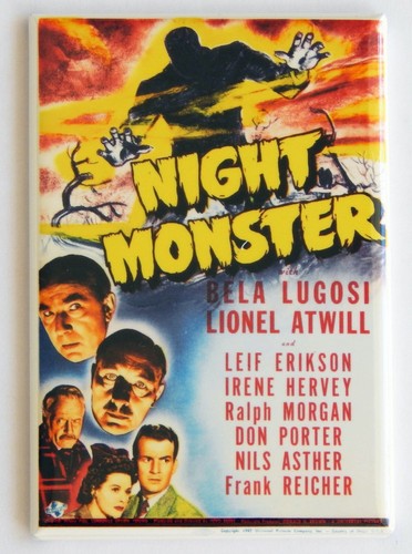Night monster fridge magnet - night,