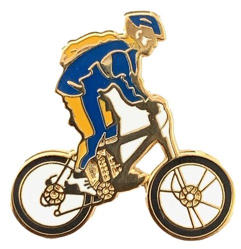 Mountain biker cyclist enamel - biker,