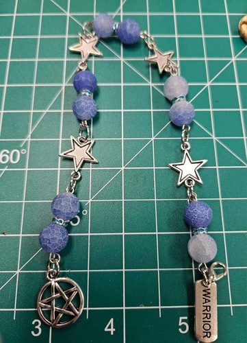 Blue dragons vein agate - blue,