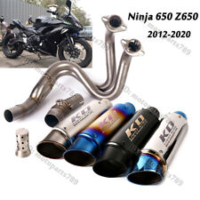 For Kawasaki Ninja 650 Z650 ER6N ER6F 12-20 Front Link Pipe Exhaust Muffler 51mm