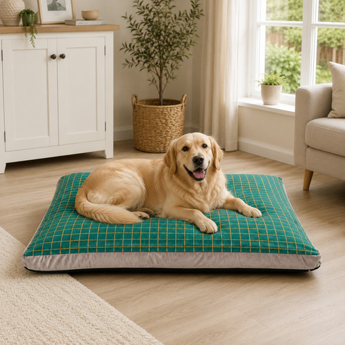 Premium green grid box dog - grid,