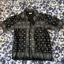 The Real McCoy's Joe McCoy JM Bandana Shirt S/S Black 16 L 2020 BNWT RRP £279