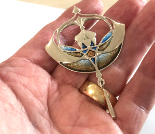 Pat cheney enamel - pat, pendant
