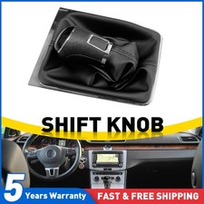 6 Speed Gear Shifter Knob W/ Cover 3AA711113A for VW Passat 2013-2021 Plastic