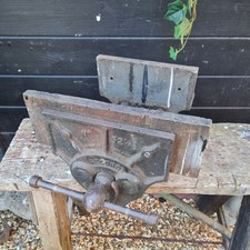 Original Vintage Record 52 1/2  Woodworking Vice, Quick Release 9" width.