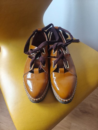 Miista ochre patent - , leather