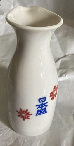 Vintage white porcelain sake - white,