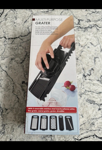 5pc multi grater set - 5pc, black
