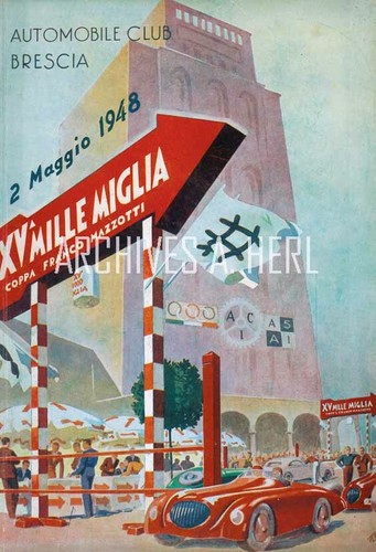 1948 mille miglia - miglia, automobile