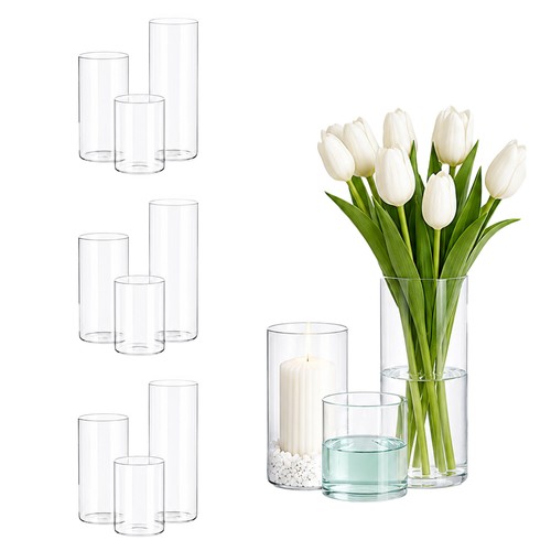 Clear cylindrical glass - cylindrical,